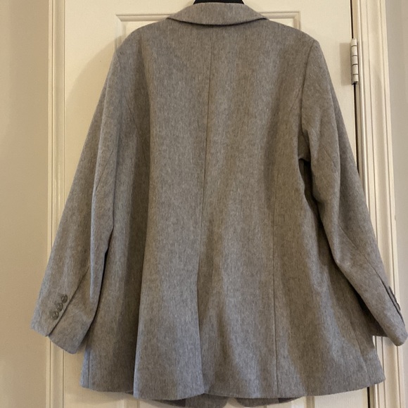 Talbots Long Wool-blend Herringbone Blazer - Picture 3 of 9